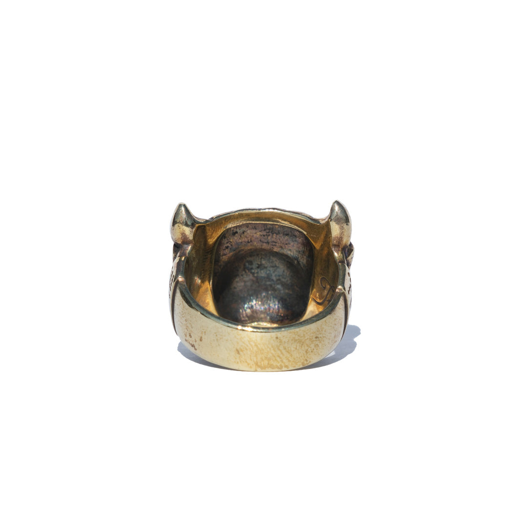 BLUE DOG RING (BRASS)