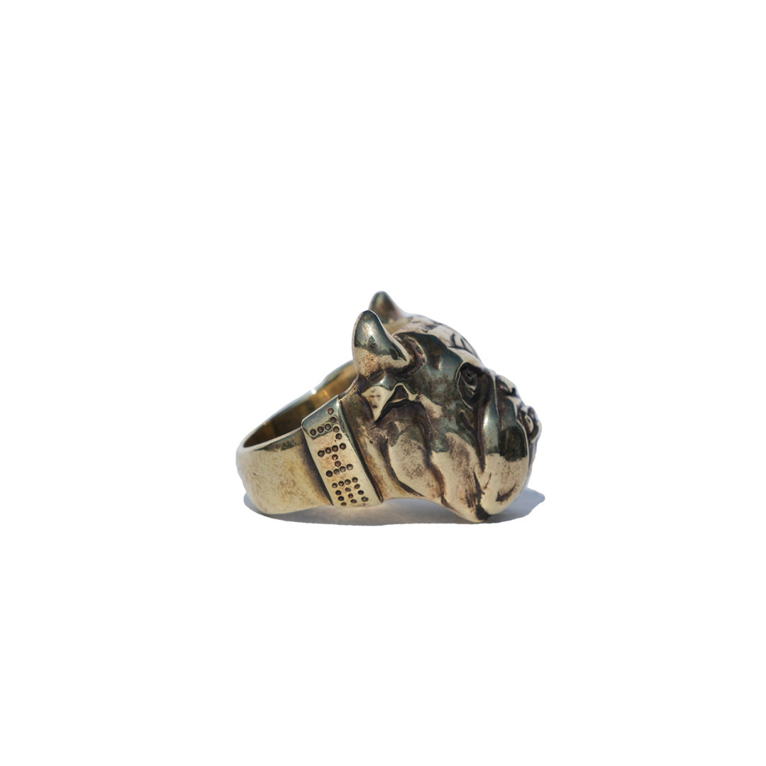 BLUE DOG RING (BRASS)