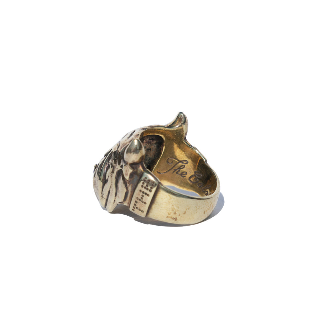 BLUE DOG RING (BRASS)