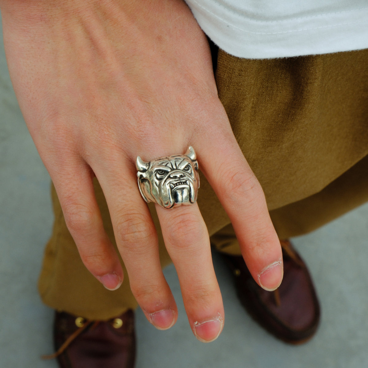 BLUE DOG RING (SILVER)