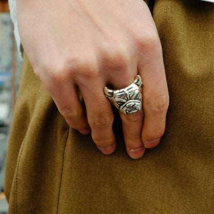 BLUE DOG RING (SILVER)
