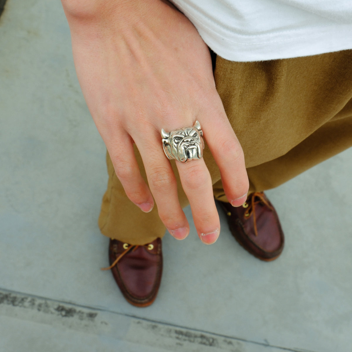 BLUE DOG RING (SILVER)